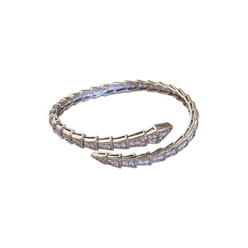 Microencrusted with zircon snake head spirit snake bracelet 720447791205 - COCOMELODY